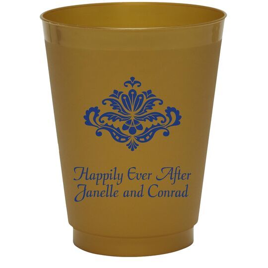 Simply Ornate Scroll Colored Shatterproof Cups